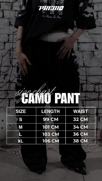 BLACK CAMO PANTS
