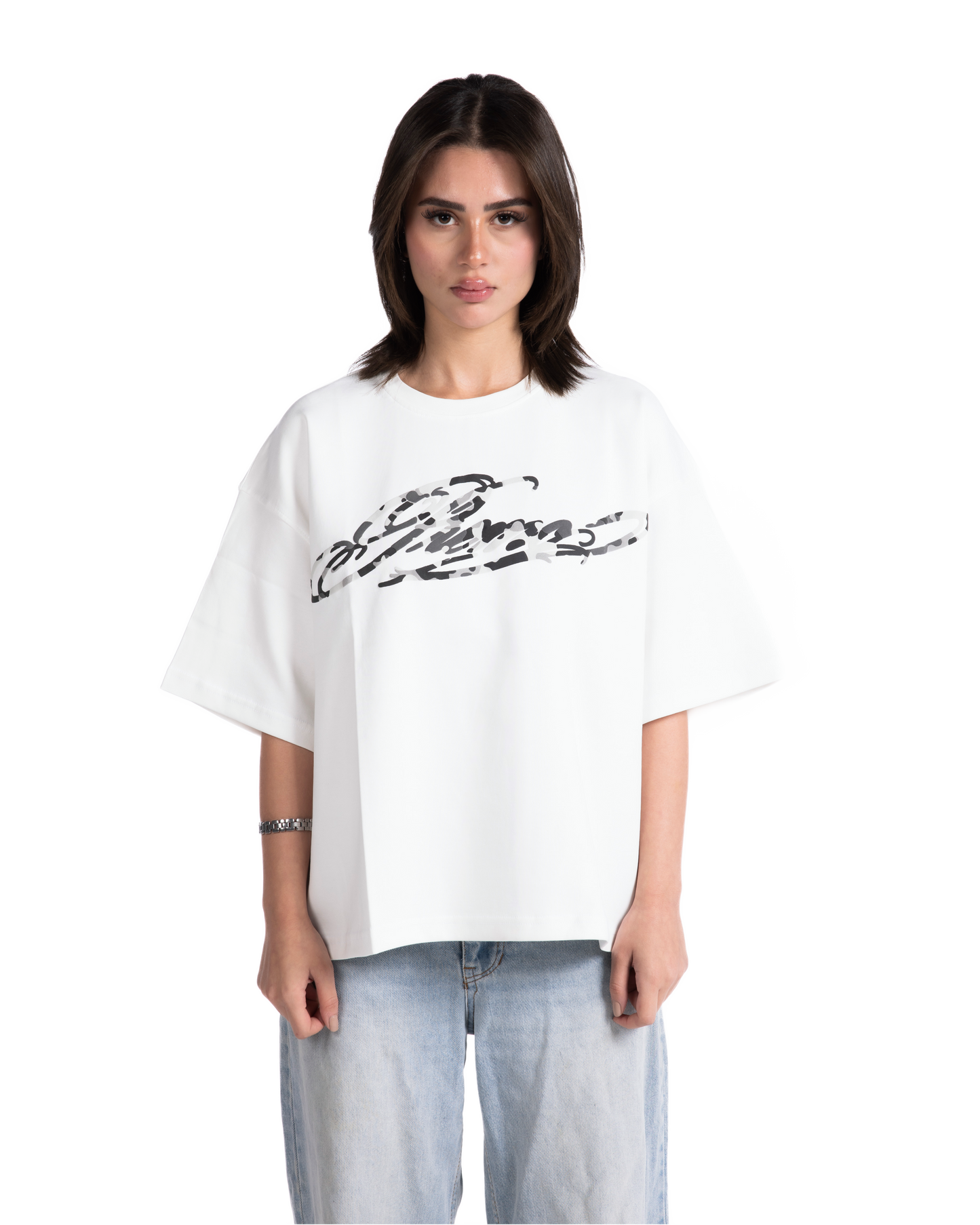 WHITE CAMO TEE
