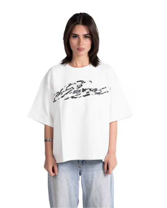 WHITE CAMO TEE