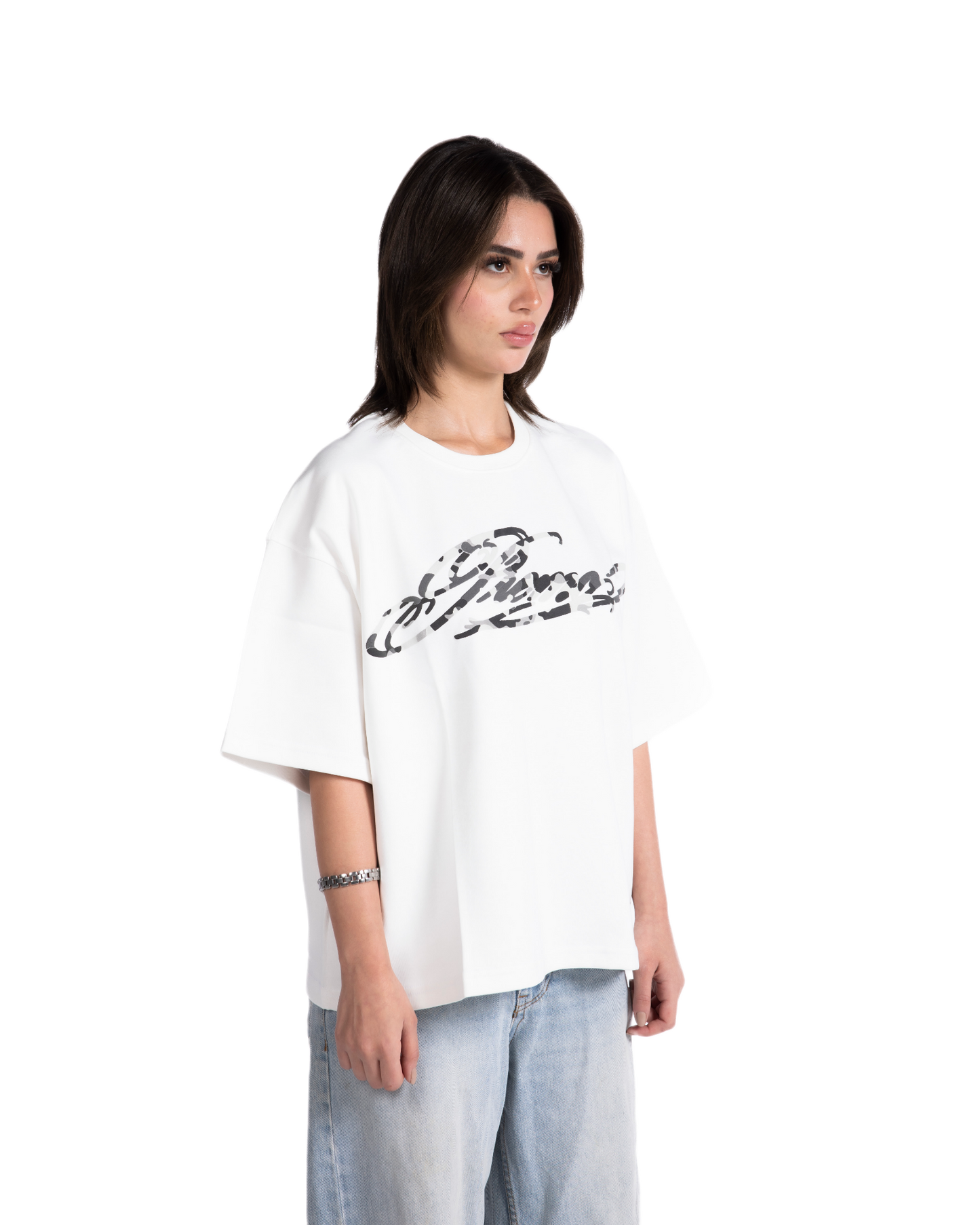 WHITE CAMO TEE