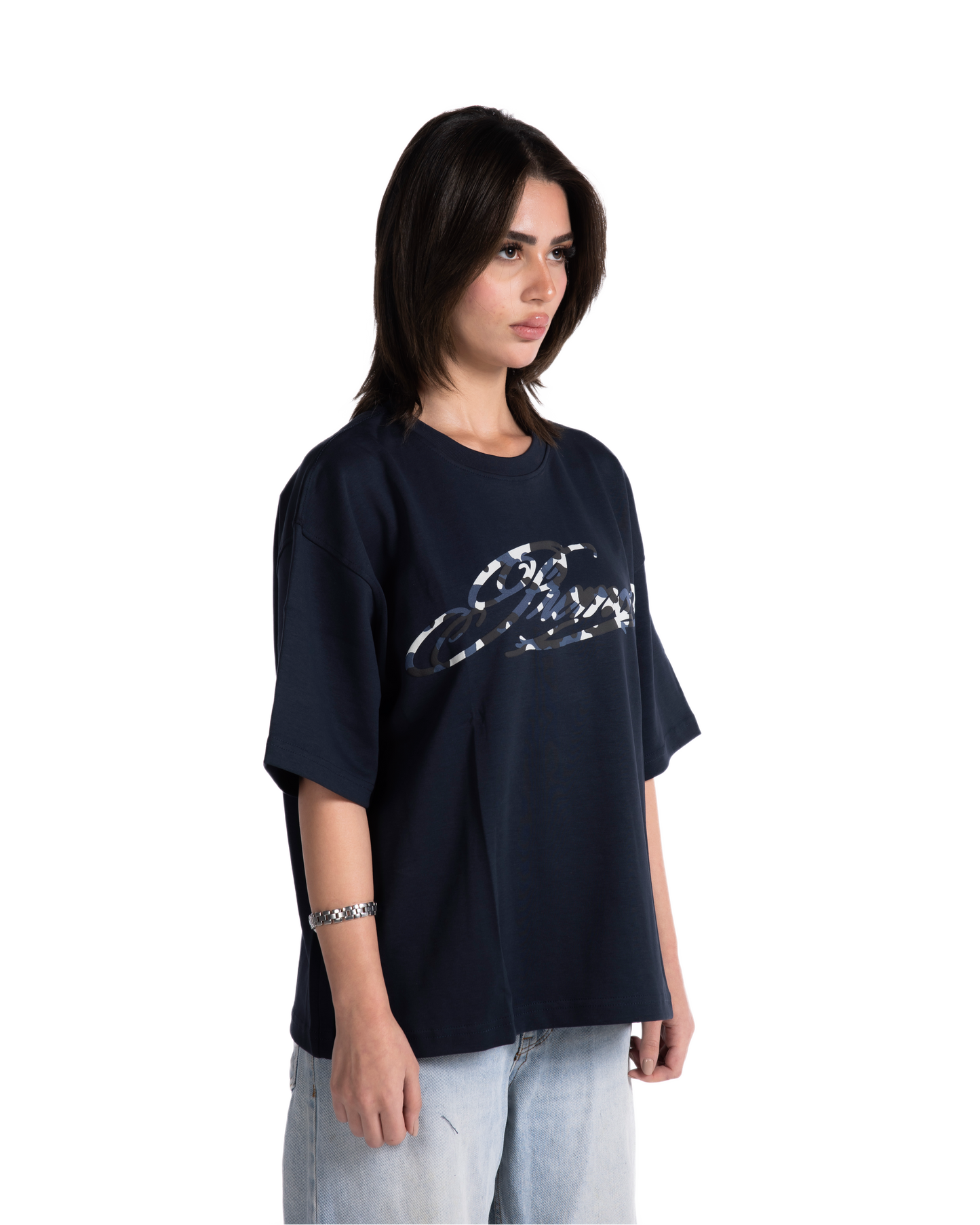 NAVY CAMO TEE