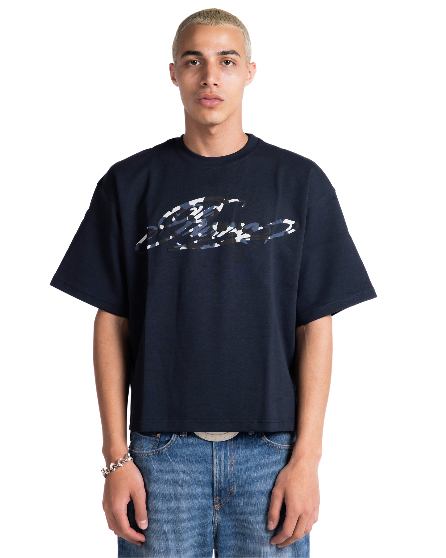 NAVY CAMO TEE