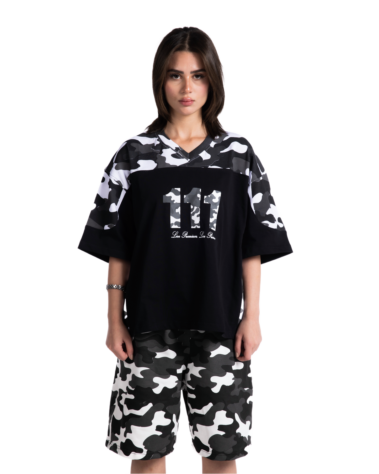 BLACK CAMO 111 TEE