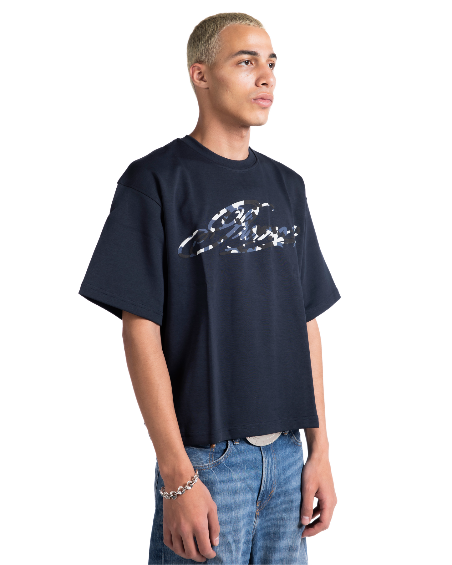 NAVY CAMO TEE