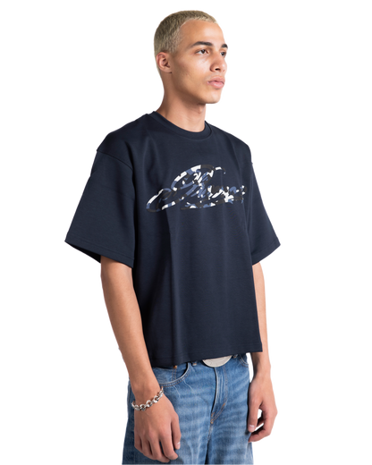 NAVY CAMO TEE